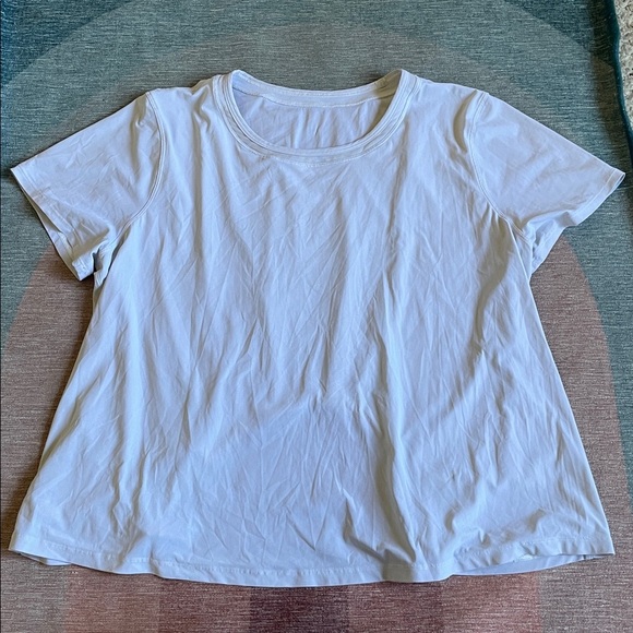 Lululemon Sunday Sprint Short Sleeve Tee Open Back Detail Off White - Picture 10 of 13